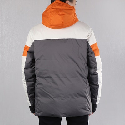 Puma 保暖拼色連帽羽絨外套 灰色冬季外套 580025-37 Sizing Puma 保暖拼色連帽羽絨外套 灰色冬季外套 580025-37