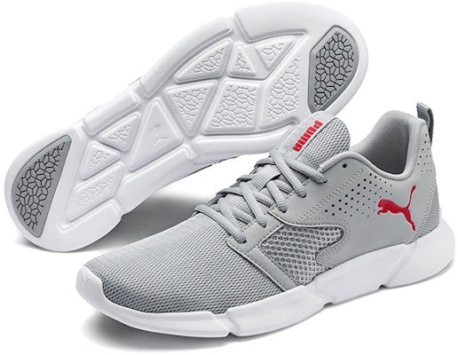 Puma Interflex Softfoam Modern 'Abu-Abu Merah Putih' 192805-10 Purchase Puma Interflex Softfoam Modern 'Abu-Abu Merah Putih' 192805-10