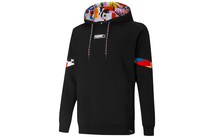 Puma Intl Colorblock Graphic Pullover Hoodie - Black 531330-01