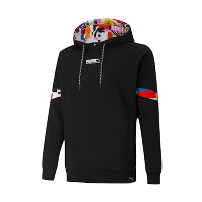 Puma Intl Colorblock Graphic Pullover Hoodie - Black 531330-01