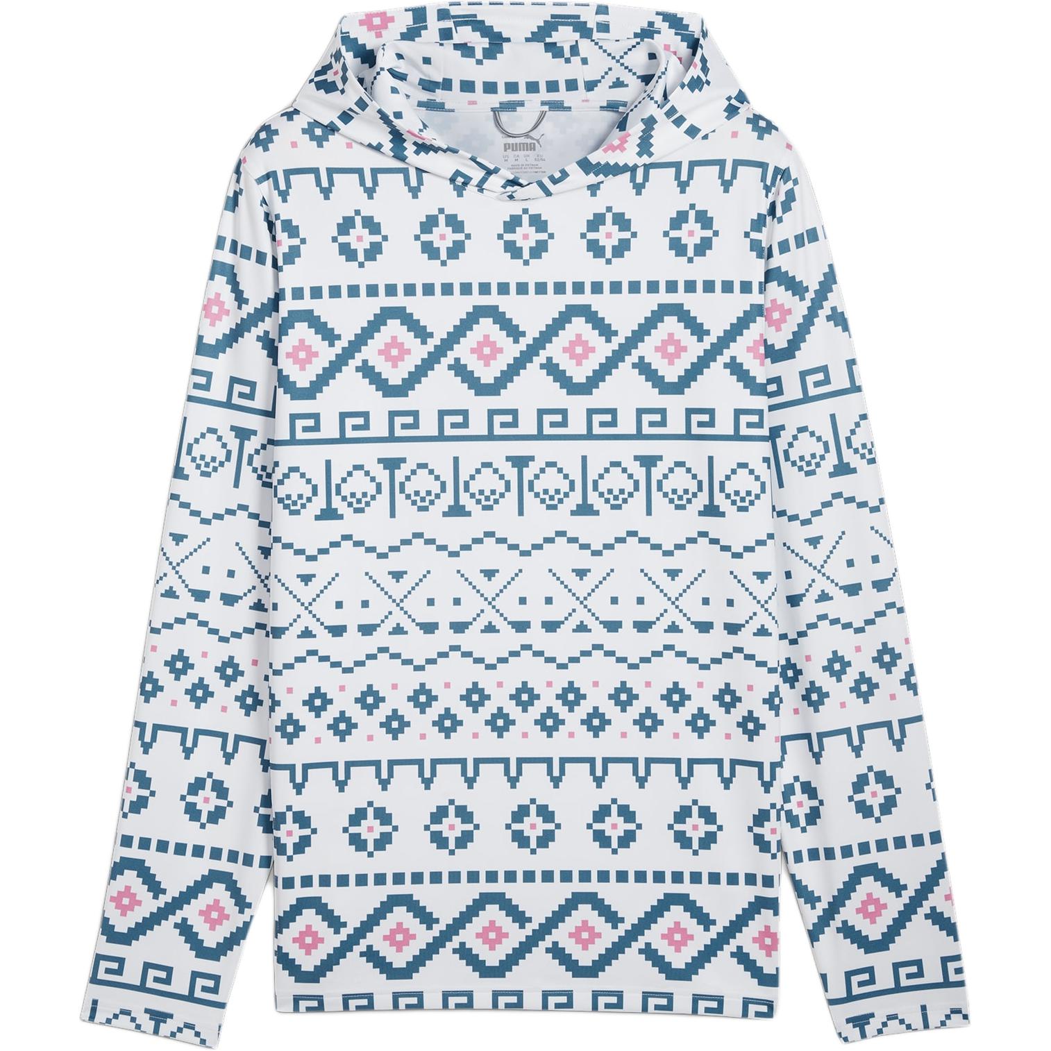 Puma Isle FAIR Glow-in-the-Dark Pullover Hoodie White 627641-01