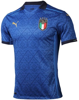 Puma Italy Jersi Bola Edisi Pemain Biru Lengan Pendek Latihan. 762919-01 Shop Puma Italy Jersi Bola Edisi Pemain Biru Lengan Pendek Latihan. 762919-01