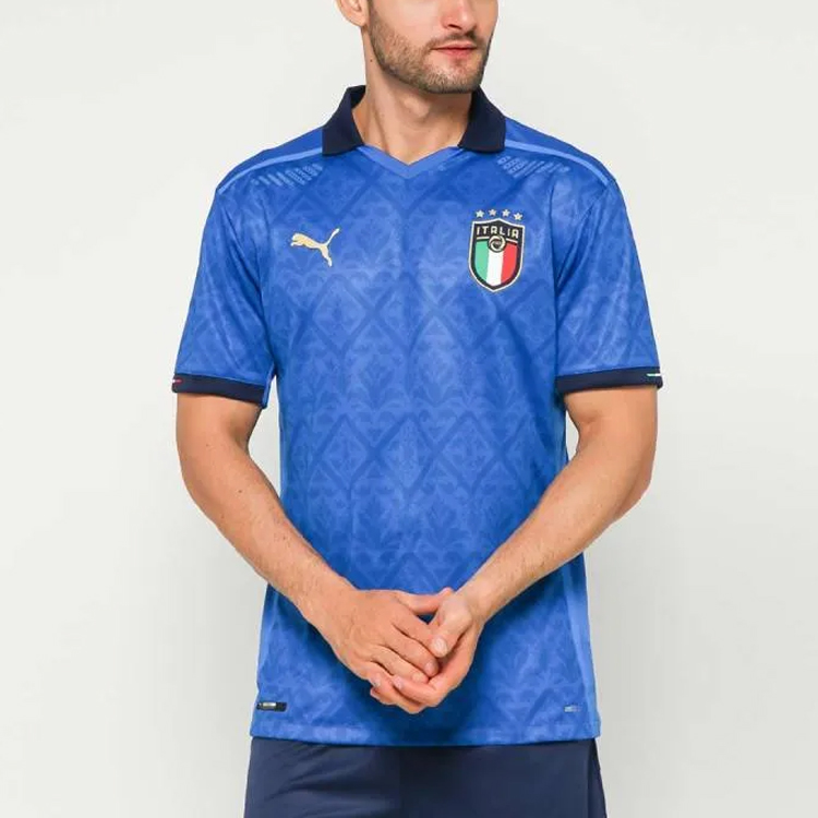 Details for Puma Italy Jersi Bola Edisi Pemain Biru Lengan Pendek Latihan. 762919-01