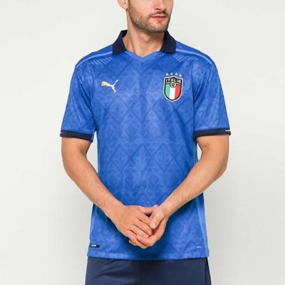 Puma Italy Jersi Bola Edisi Pemain Biru Lengan Pendek Latihan. 762919-01 Details for Puma Italy Jersi Bola Edisi Pemain Biru Lengan Pendek Latihan. 762919-01