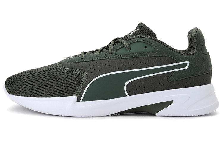Puma Jaro Non-Slip Breathable Low Top Tennis Shoes Army Green White 193107-12