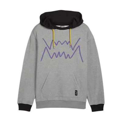 Puma Jaws Core Basketball Hoodie - Gray Pullover Sweatshirt 627220-02
