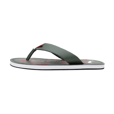 Puma Kery IDP 'Herringbone Sport Slides Grey Red'