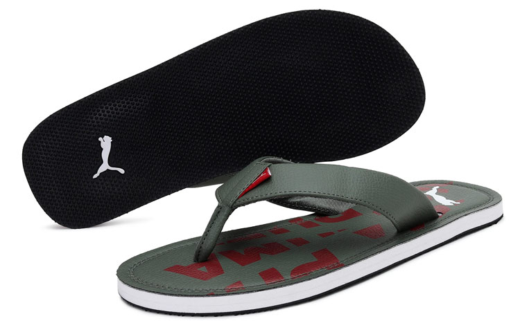 Puma Kery IDP 'Herringbone Sport Slides Grey Red' 圖 3