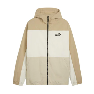 Puma Khaki Patchwork Zip-Up Hooded Jacket 678330-83