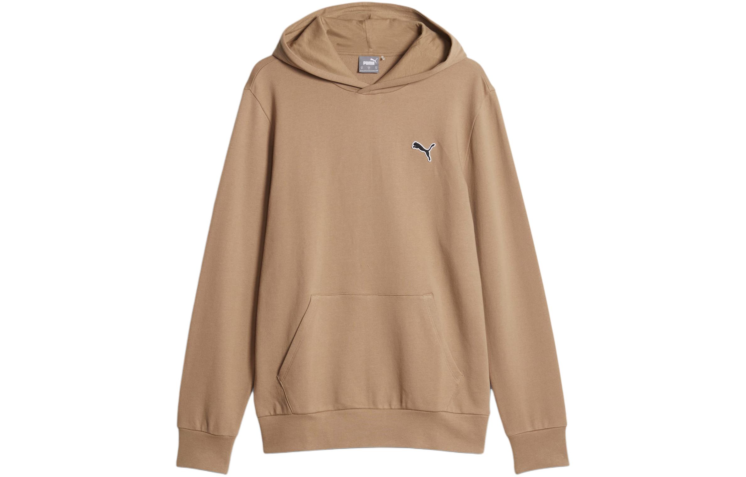 Puma Khaki Solid Color Training Hoodie Long Sleeve Casual Sweatshirt 678430-85