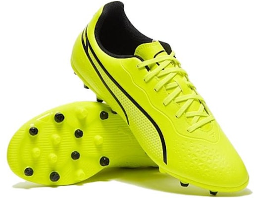 Puma King Match MG Cleats 'Solar Yellow Black' 107572-02 Shop Puma King Match MG Cleats 'Solar Yellow Black' 107572-02