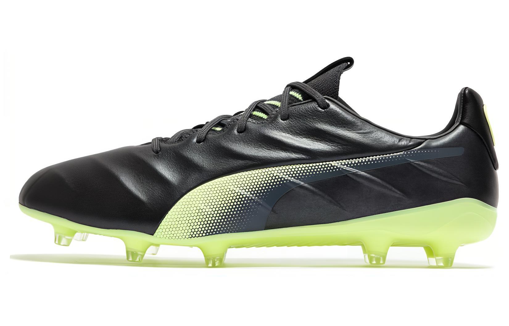 Puma King Platinum 21 FG 'Black Green' 106478-05