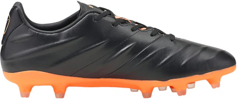 Order Puma King Pro 21 FG 硬地耐磨足球鞋 男女同款 黑橙
