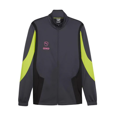 Puma King Pro Colorblock Letter Graphic Zip Jacket Black/Green - 658352-05