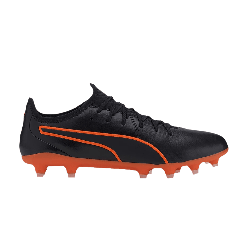 Puma King Pro FG 'Black Shocking Orange' 105608-06