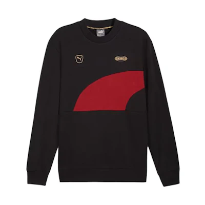 Puma King Pro SS24 Red-Black Football Crewneck Sweatshirt with Logo 658987-02
