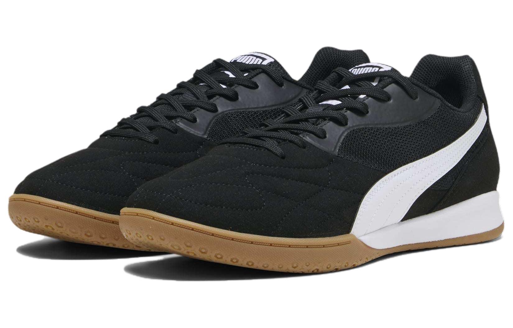 Lookbook 彪马King Top IT 黑白生胶色足球鞋 107349-01