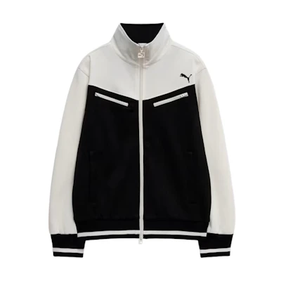 Puma KNT Dear Cat Unicorn Knit Colorblock Jacket Black Sportswear 940912-01