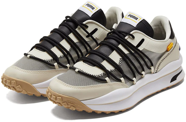 PUMA Lace Rider T 休閒 防滑透氣 低筒 跑步鞋 男女同款 白黑拼色 Lookbook PUMA Lace Rider T 休閒 防滑透氣 低筒 跑步鞋 男女同款 白黑拼色