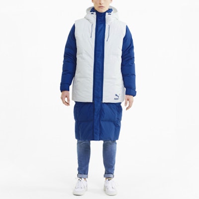 Puma 藍色連帽羽絨冬季外套 598317-73 Shop Puma 藍色連帽羽絨冬季外套 598317-73