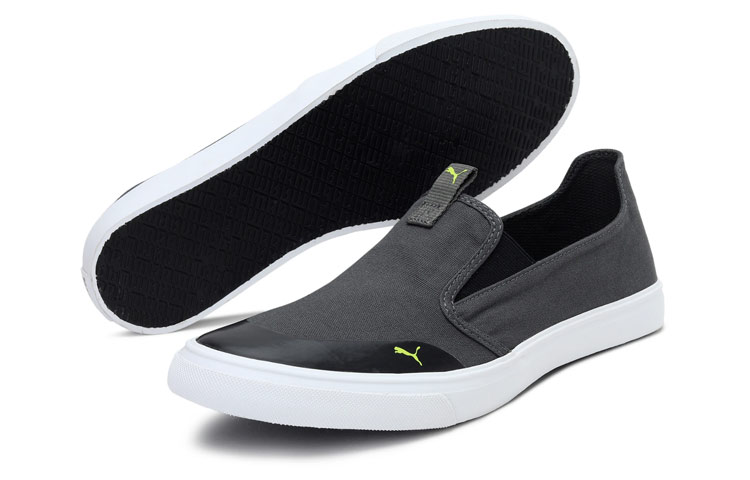 Lookbook Puma Lazy Knit Slip-On 'Grey White' 369705-10