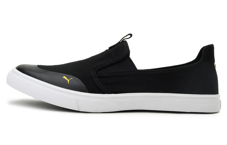 Puma Lazy Knit Slip On 'Black Yellow' 369705-11