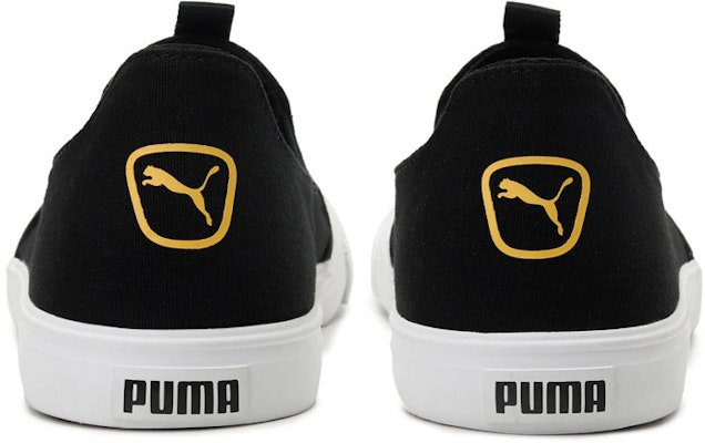 Puma Lazy Knit Slip On 'Black Yellow' 369705-11 Shop Puma Lazy Knit Slip On 'Black Yellow' 369705-11