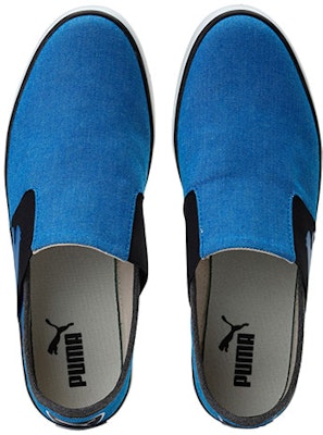 Puma Lazy Slip On II DP 舒適透氣 一腳蹬休閒板鞋 黑藍 Lookbook Puma Lazy Slip On II DP 舒適透氣 一腳蹬休閒板鞋 黑藍