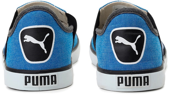 Puma Lazy Slip On II DP 舒適透氣 一腳蹬休閒板鞋 黑藍 Shop Puma Lazy Slip On II DP 舒適透氣 一腳蹬休閒板鞋 黑藍