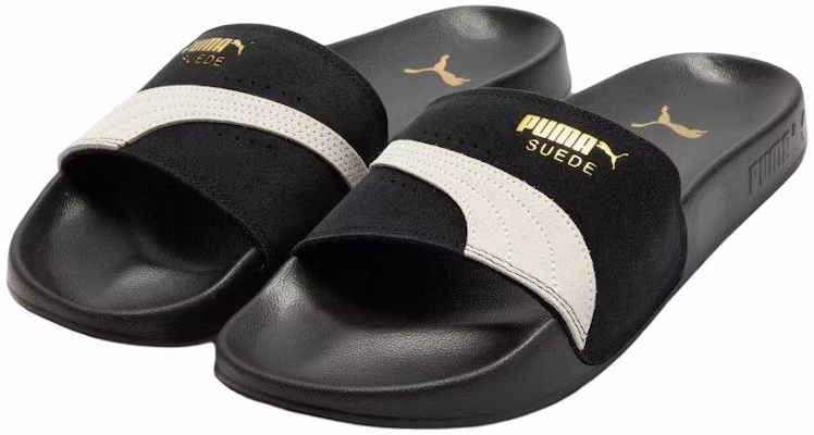 PUMA Leadcat 2.0 絨面 OG 休閒拖鞋 男女同款 黑色 Lookbook PUMA Leadcat 2.0 絨面 OG 休閒拖鞋 男女同款 黑色