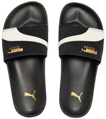 PUMA Leadcat 2.0 絨面 OG 休閒拖鞋 男女同款 黑色 Shop PUMA Leadcat 2.0 絨面 OG 休閒拖鞋 男女同款 黑色