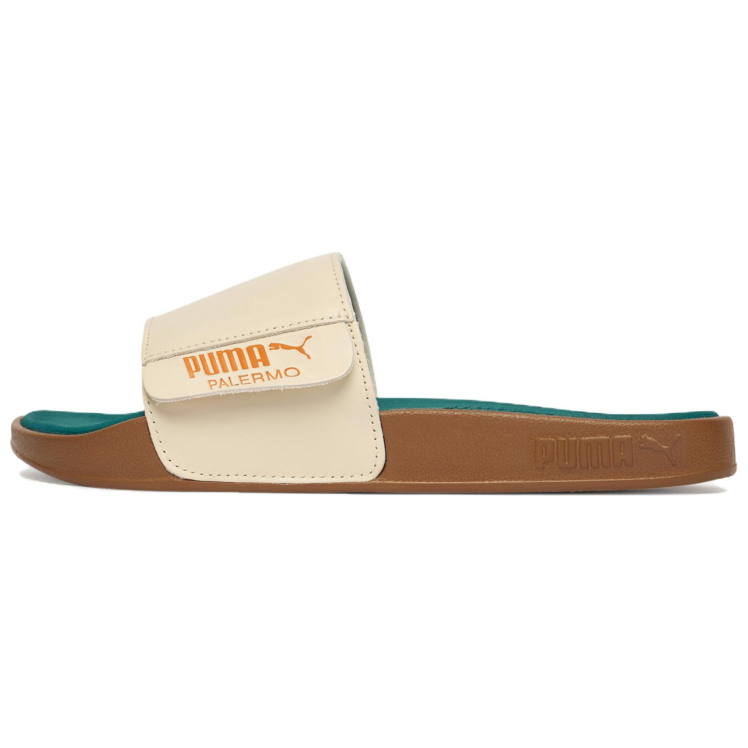 PUMA Leadcat 2.0 Palermo Lthr Beige Slide Sandals - Comfortable & Stylish 404838-01