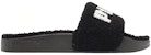 Puma Leadcat 2.0 Sherpa Slide 'Hitam Putih' 387314-01