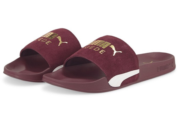 Lookbook Puma Leadcat 2.0 Suede Classic Slide 'Zinfandel' 384872-04