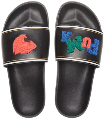 Puma Leadcat FTR Slide 'Badges - Black' 372622-01 Shop Puma Leadcat FTR Slide 'Badges - Black' 372622-01