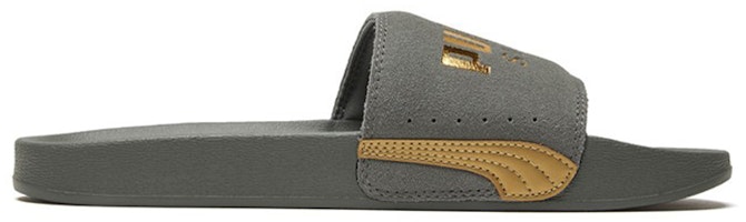 彪马Leadcat FTR经典麂皮拖鞋 灰色/金色 372277-06 Order 彪马Leadcat FTR经典麂皮拖鞋 灰色/金色 372277-06