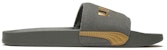Puma Leadcat FTR Suede Classic Slide Kelabu/Emas 372277-06