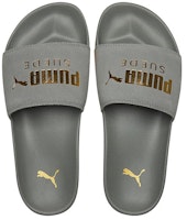 彪马Leadcat FTR经典麂皮拖鞋 灰色/金色 372277-06 Shop 彪马Leadcat FTR经典麂皮拖鞋 灰色/金色 372277-06