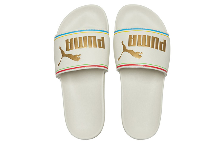 Lookbook Puma Leadcat 防滑運動拖鞋 男女同款 米白金