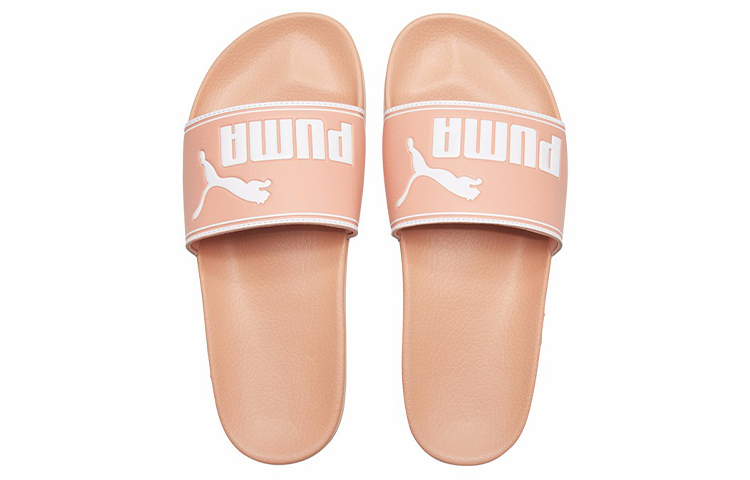 Lookbook Puma Leadcat 時尚運動拖鞋 男女同款 粉白
