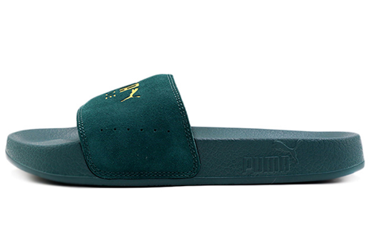 Puma Leadcat Suede Green Unisex Slippers 365758-09