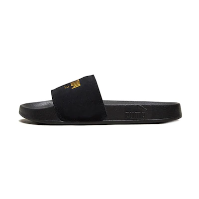 Puma Leadcat Suede Slide 'Black Team Gold'
