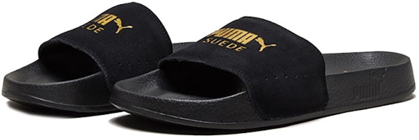 푸마 리드캣 스웨이드 슬라이드 '블랙 팀 골드' 365758-01 Lookbook 푸마 리드캣 스웨이드 슬라이드 '블랙 팀 골드' 365758-01
