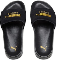 푸마 리드캣 스웨이드 슬라이드 '블랙 팀 골드' 365758-01 Shop 푸마 리드캣 스웨이드 슬라이드 '블랙 팀 골드' 365758-01