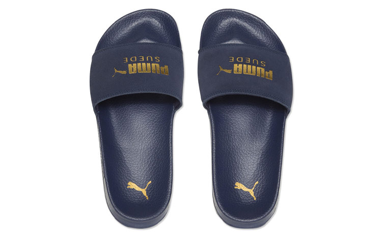 Shop Puma Leadcat Sandal Suede Biru 365758-02