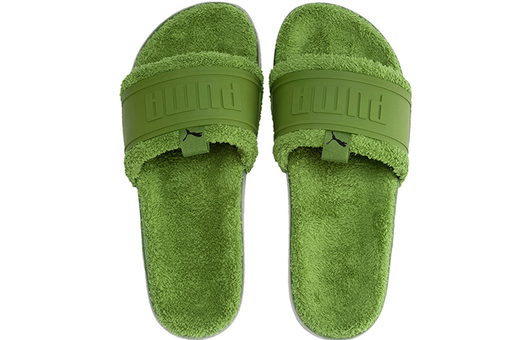 Shop Puma Leadcat YLM Slide Winter Slide Green 370291-03