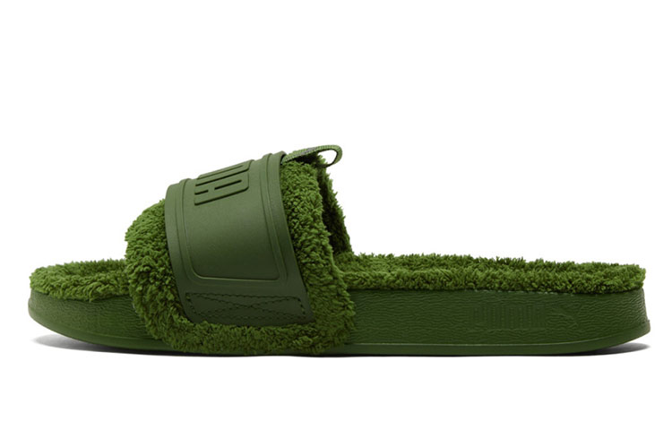 Puma Leadcat Ylm Slide Winter Slipper Green 384411-03