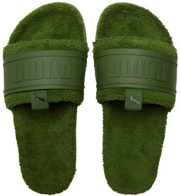 Puma Leadcat Ylm Slide Winter Slipper Green 384411-03 Shop Puma Leadcat Ylm Slide Winter Slipper Green 384411-03