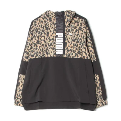 Puma Leopard Print Hooded Jacket Brown 818970-14