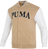 Puma Letter Print Casual Long-Sleeve Jacket Khaki Color 681267-83 Puma Letter Print Casual Long-Sleeve Jacket Khaki Color 681267-83